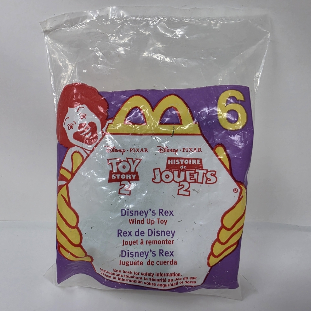 Disney Pixar Toy 2 Story Rex Dinosaur Wind Up McDonald's Happy Meal Toy